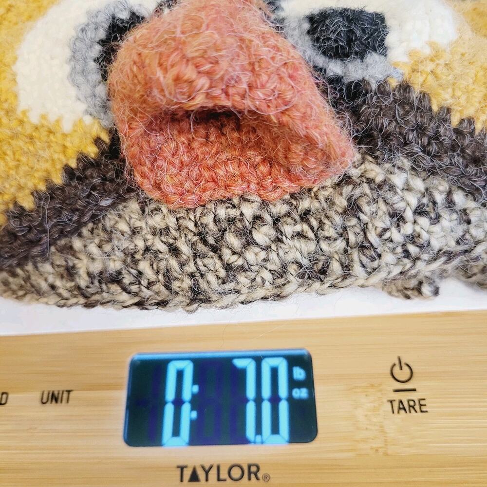 Peruvian Trading Company Hat Knit Owl Ear Flap Pom Pom Handmade Peru Cozy New - Picture 12 of 12